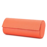 Enakshi (LABEL) PEXORVA 3 Slot Watch Box Scratch Resistant Travel Watch Case Removable Pillows, Orange|Jewelry & Watches | Watch