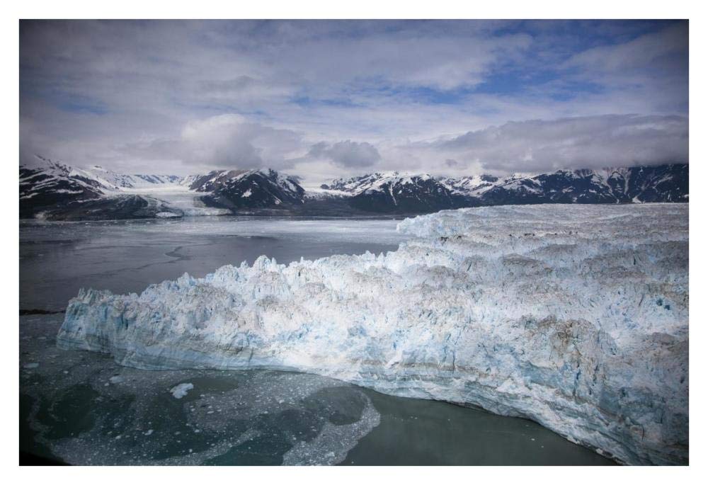 Hubbard Glacier Encroaching On Gilbert Point, Wrangell-St. Elias National Park, Alaska-Paper Art-38,,X26,,