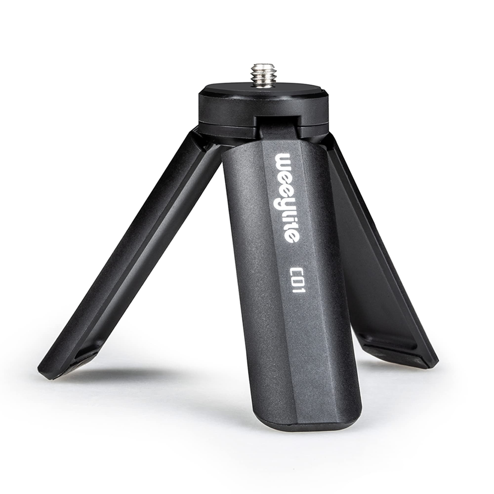 1/4 Mini Tripod, Tabletop Desktop Stand Compact Tripod with 1/4 Screw for weeylite K21 Stick Light, S03/S05 Pocket Photo Light