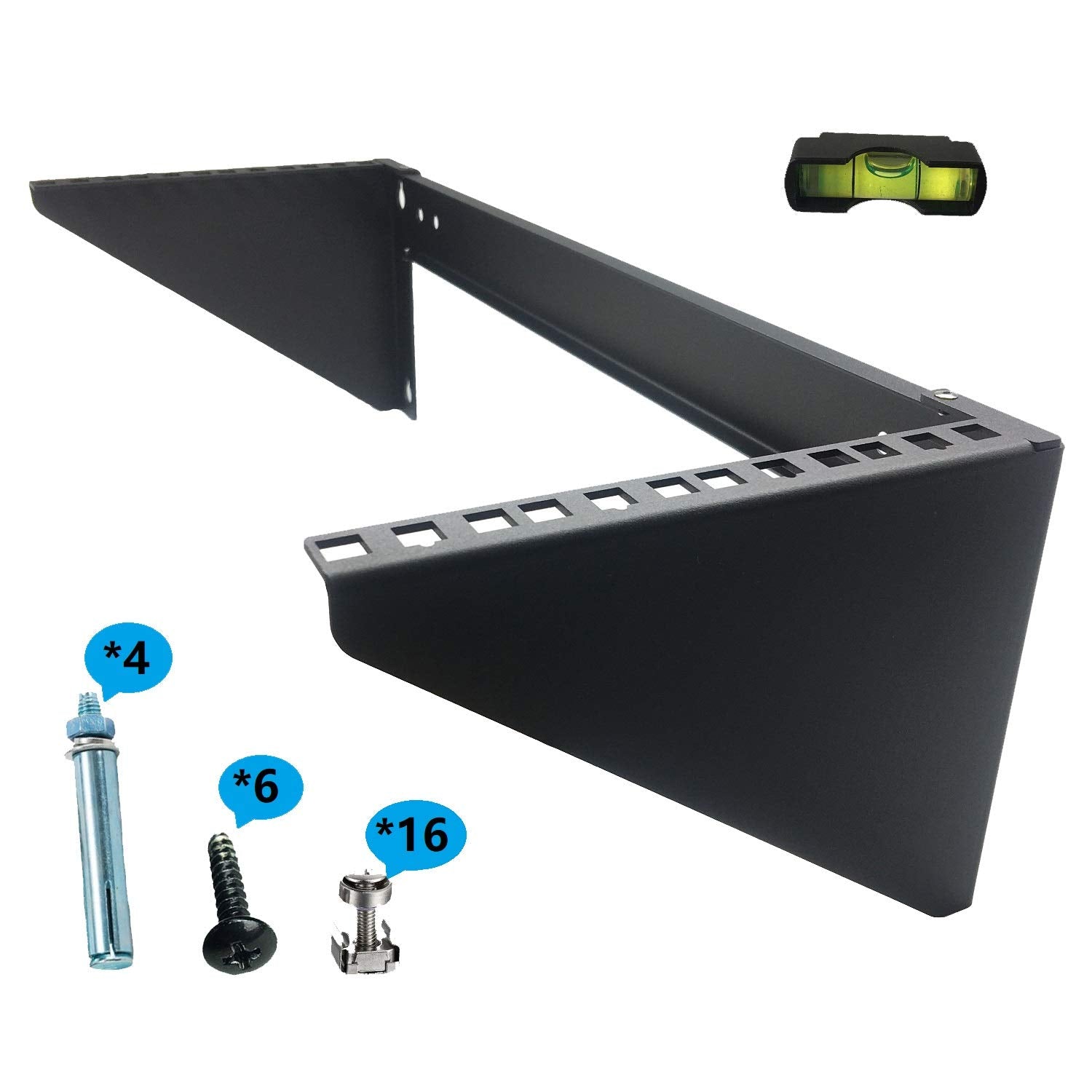 Jingchengmei 19 Inch 4U Heavy Duty Vertical Wall Mountable Rack And 125 Lb Wall Mountable Server Rack ((Mft-Hvwrf4U)