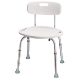 Carex Bath Chair and Shower Chair with Back Shower Seat for Elderly, Handicap, and Disabled, 300lbs, Easy Assembly, White