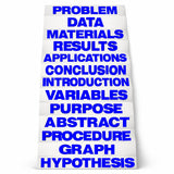 Blue Science Fair Titles Pack Of 24