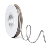Laferri Double Faced Silver Satin Ribbon,1/8 X 50 Yards,Thin Fabric Ribbon Use for Gift Wrapping DIY Craft Floral Bouquets Weddi