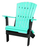 American Furniture Classics 519Arb Adirondack Chair, One Size, Aruba Blue/Black