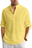 Bellstone Men's Solid Regular Fit Shirt (KURTA1600_Yellow_S