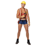6195 5PC Mens Construction HardWorker XLarge / Orange/Blue
