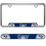 Fanmats, Nfl - Los Angeles Rams Embossed License Plate Frame