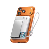 sharge ICEMAG 3 MagSafe Portable Charger, Qi2.2 25W Magnetic Power Bank 10000mAh with 35W Built-in Cable, Active Cooling& Foldab