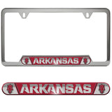 Fanmats, University Of Arkansas Embossed License Plate Frame
