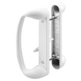 Prime-Line C 1176 Sliding Glass Door Handle Set - Replace Old or Damaged Door Handles Quickly and Easily - Painted White Diecast