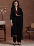 Libas Women'S Pure Cotton Kurta Set (275940R Black Xl