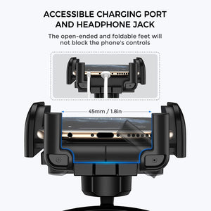 Cell Phone Holder for Car, CD Slot Car Phone Mount, One Button Release Easy Installation CD Player Car Phone Holder Mount Compat