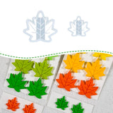 Xaekicr Polymer Clay Cutters Maple Leaf Set - 2PCS Fall Leaf Clay Earring Cutters for Polymer Clay Jewelry, Autumn Theme Clay To