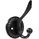 BOZWELL 6 Pack Matte Black Towel Hook Heavy Duty Wall Hooks Hanger Coat Hook Robe Hook Bathroom Wall for Livingroom Bedroom Kitc