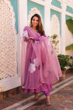 Gosriki Women'S Rayon Viscose Solid Anarkali Kurta With Pant & Dupatta (Bhanu Pink-Gs_M_Pink_Medium),Pink,,B0DSKPYX5H