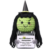 AICase Wicked Merch Wicked Dolls Elphaba Glinda Gifts Wicked Witch of The West Crochet Funny Positive Wicked Gifts Emotional Sup