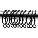 WPTT 45mm Inner Diameter Metal Curtain Drapery Eyelet Rings,Pack of 30 (Black)