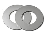 NACX M4x8x0.1mm Stainless Steel Thin Flat Washers, Ultra Thin Metal Shim Washers Spacers for Screw Bolt, Electronic Repair, Auto