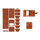 Calandis Diy Leather Wallet Set Pre Punched With Holes Handmade Card Holder Materials Brown | Wallets | Mens Accessories