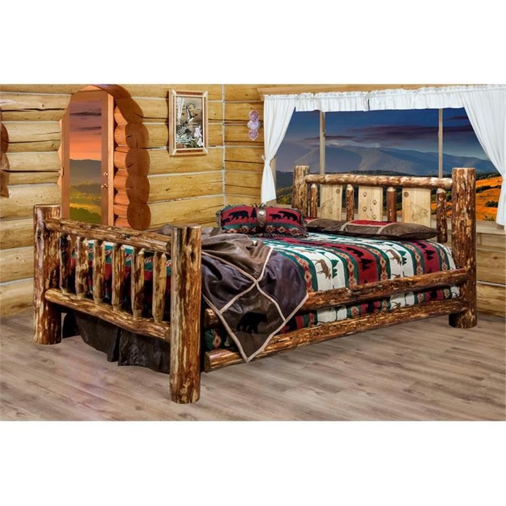 Montana Woodworks Glacier Country Collection Full Bed, Brown