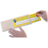 Ashley Productions ASH10400 Name Plate Clear Pockets, 0.5 Height, 4.25 Wide, 12.5 Length, Small (25 per Package)