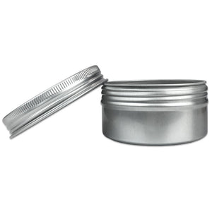 Beauticom Aluminum Silver Tin Metal Storage Containers with Screwtop Lids for DIY Beauty, Cosmetics, Accessories, Travel and Mor