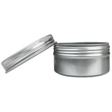 Beauticom Aluminum Silver Tin Metal Storage Containers with Screwtop Lids for DIY Beauty, Cosmetics, Accessories, Travel and Mor