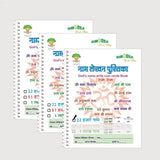 Amblitz 22,000 Ram Naam Lekhan Pustika | Beginner'S Pack | Pack Of 3 Notebooks | Broad Boxes | Well Organised | 185 X 240 Mm | S