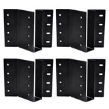 (4-Pack) 2 x 6 Heavy-Duty Steel Joist Hanger Bracket, Skewed Right 45 Degree, Face Mount Rafter Bracket for Floor Deck and Ceili