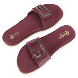 Ortho Joy Doctor Footwear For Women|| Fancy Footwear & Slipper For Women || Orthopedic Women'S Fancy Sandal For Women,Maroon,4,B0D86WJYW7