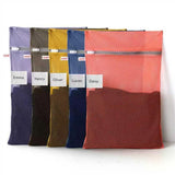 OKAKA 5-Pack Mesh Laundry Bags with ID Label, Sturdy Laundry Bags for Delicates, Hosiery, Underwear,Travel and Organize- 5 Color