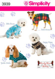 Simplicity Pajama and Coat Dog Clothing Sewing Pattern, Pet Sizes SL