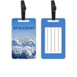 Nutcase Designer Luggage Travel Baggage Tags Single Tag With Name Card Inside Flight Blue