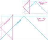 Quilt in a Day Jumbo Flying Geese Quilting Ruler 2 ruler set