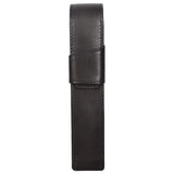 Sassora Premium Genuine Leather Pen Holder Case | Elegant Black Pen Organizer for Professionals | Slim TravelFriendly Design |