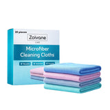ZOIVANE Reusable Microfiber Cleaning Cloths | MultiPurpose | Absorbent | Washable | LintFree Finish