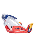 Burton Kids' Step On Grom Snowboard Bindings, White/Multi, M