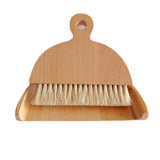 RYFCRRZ Wooden Dustpan and Brush Set Desktop Table Dustpan and Brush Set