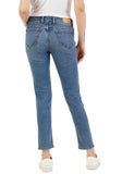 INKD Women's Contrast Stitch Stretchable Skinny Fit Jeans,Denim Drama