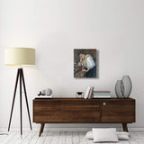 Young Italian Woman At A Table-Canvas Art-20X24