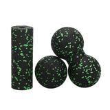 Zoomella 3 Pieces Muscle Relaxation Deep Tissue Massage Ball Set Myofascial Release Absmassage Ball Trigger Point Absroller Port
