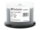 Verbatim 4.7GB Up to 16X Datalifeplus White Inkjet Printable Recordable Disc DVDR, 50 Disc Spindle