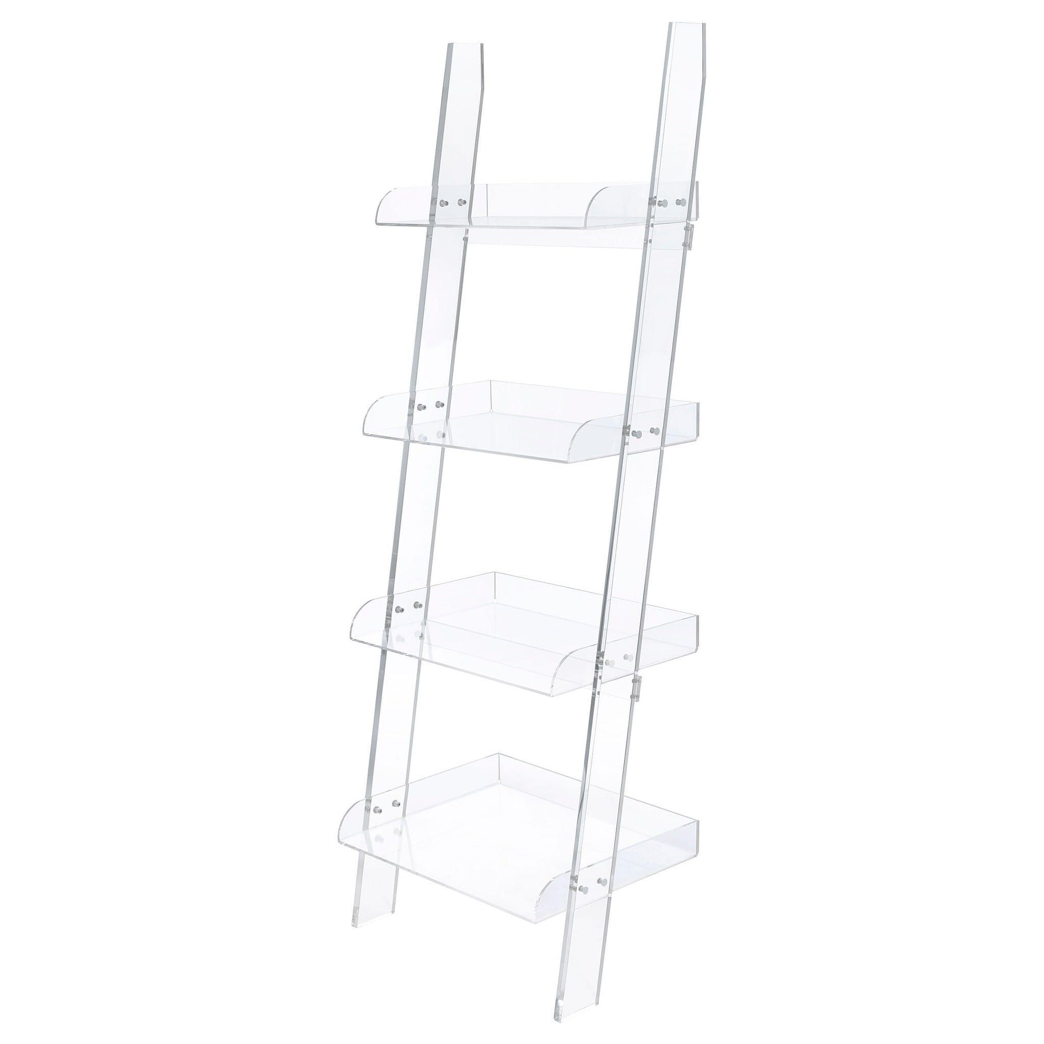 Coaster Home Furnishings Amaturo 4-Shelf Ladder Bookcase Clear