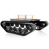Professional Shock-Absorbing Smart Metal Robot Tank Car Chassis Kit for Arduino/Raspberry, Tracked Suspension Absorption Vehicle