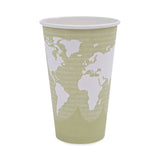 EcoProducts World Art Renewable and Compostable Hot Cups 16 oz Case of 500