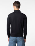 Fyltr Men'S Casual Stand Collar Jacket With Half Zip Branding | Full Sleeve | Casual Winterwear For Men,Every Ebony,Every Ebony,S