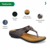 Ortho Joy Fancy Doctor Slipper For Women | Fancy Comfortable & Stylish Ortho Slipper For Women,Brown,3,B0BNJ5B7PG