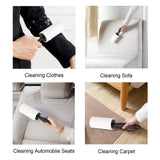 COMMEMA Lint Rollers for Pet Hair Extra Sticky, Pet Hair Remover Set Brush for Dog & Cat Hair Removal, Clothes, Furniture, 2 Han