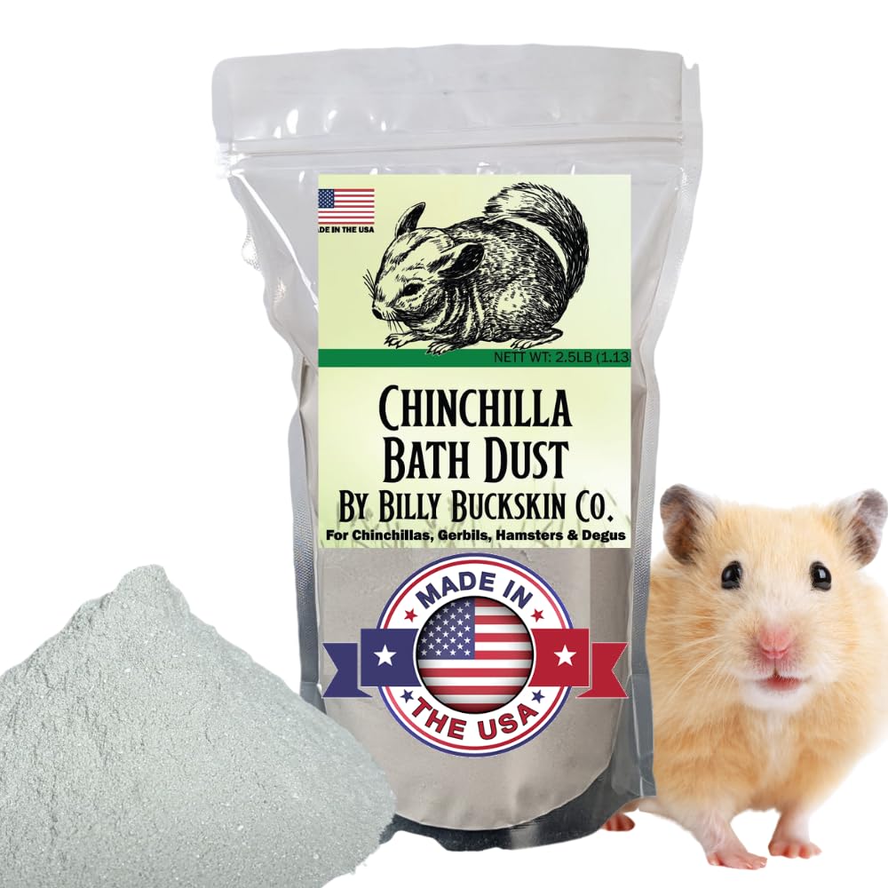 2.5 LB. Chinchilla Dust Bath Bag, Pet Supplies, Pure Cleansing Pumice Sand for Cleaning Hamsters, Mice, Degu, Small Pet Animals,