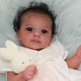 SCOM Reborn Baby Dolls Black Girl- 18 Inch Realistic Newborn Doll Newborn Dolls African American Real Life Baby Gift for Kids Ag